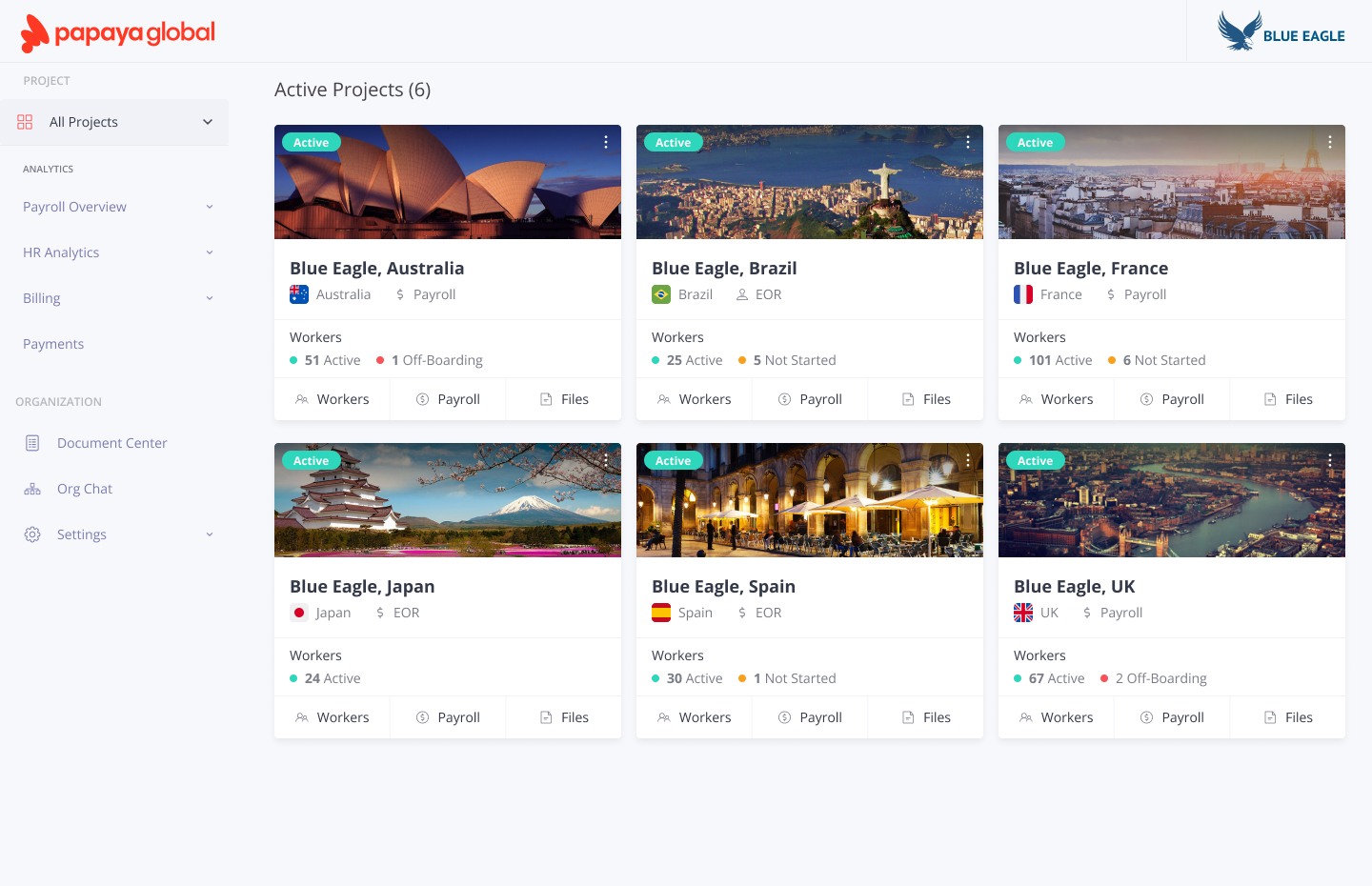 screenshot of Papaya Global